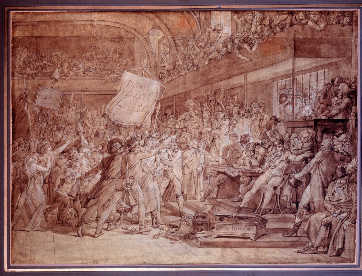 O povo de Paris assola as Tuileries em 10 de agosto de Baron François Pascal Simon Gérard