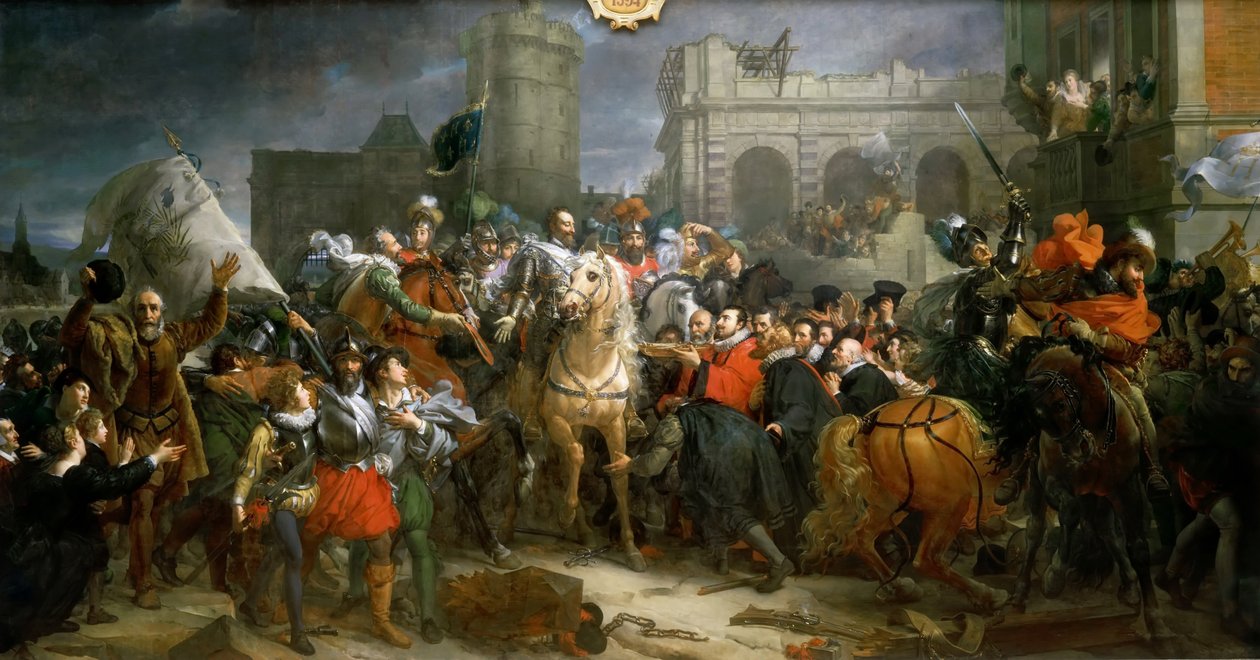 Entrada de Henrique IV em Paris, 22 de março de 1594 de Francois Pascal Simon Gerard