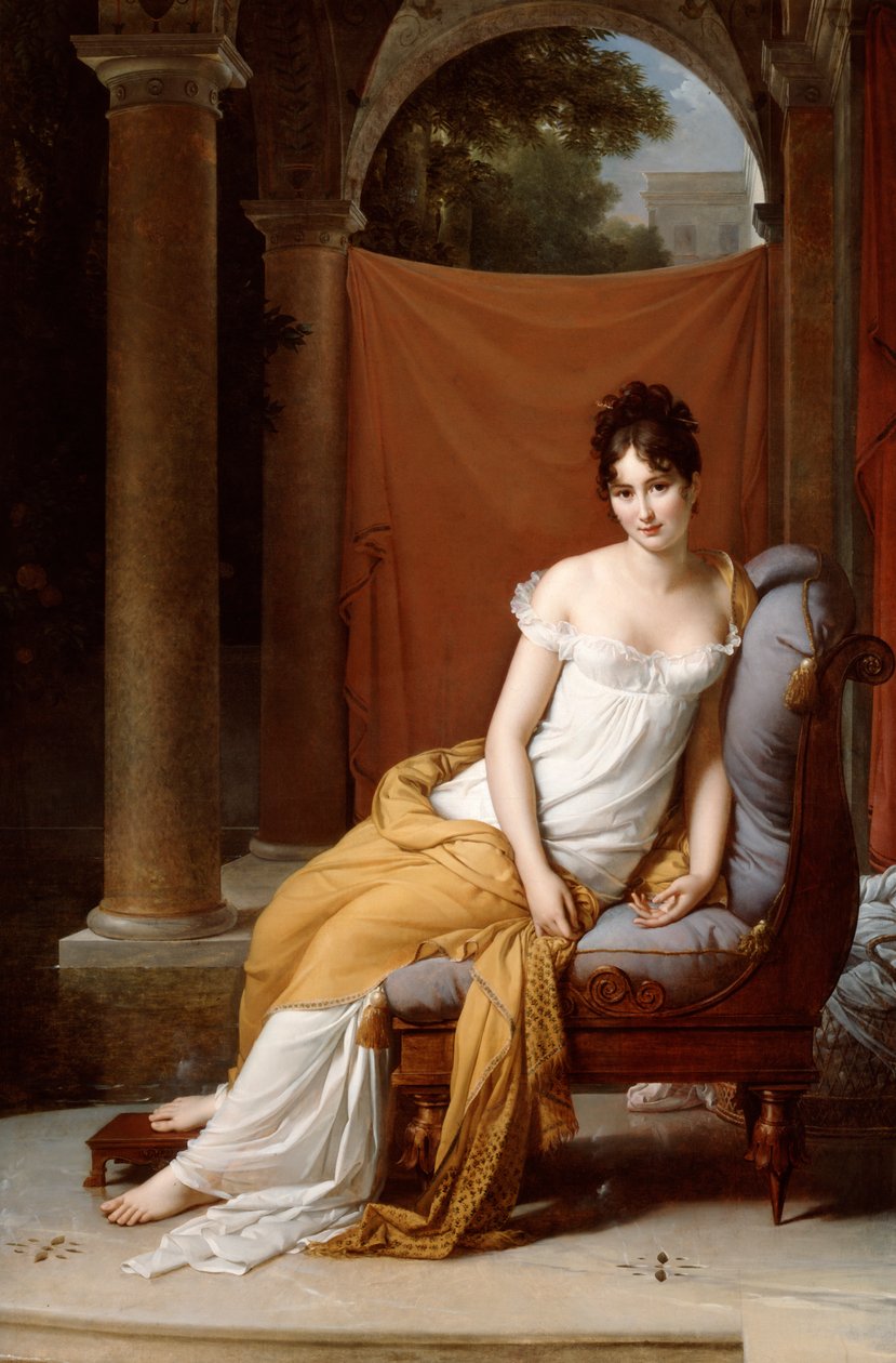 Retrato de Juliette Recamier, 1805. de Francois Pascal Simon Gerard