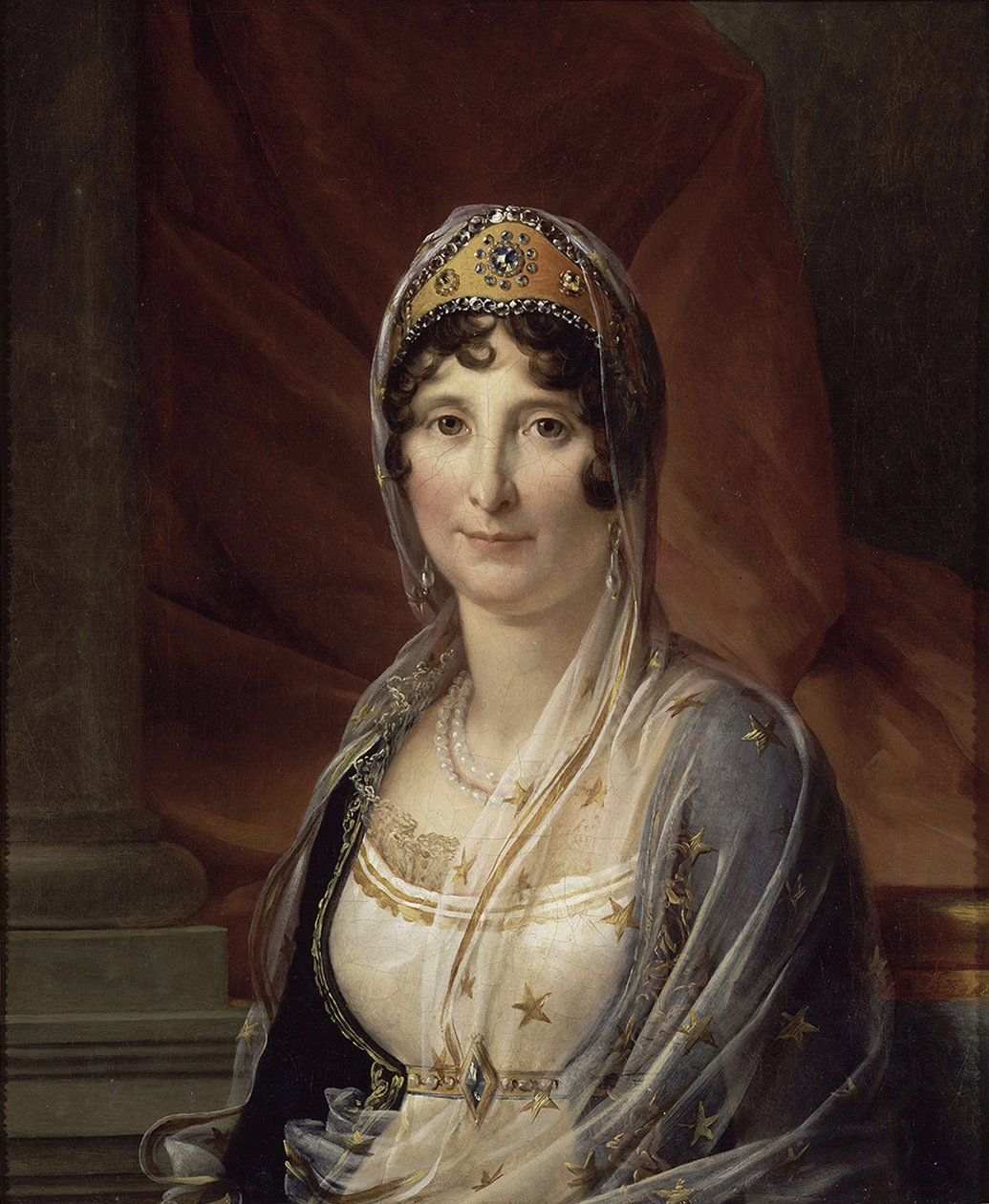 Retrato de Maria Letizia Ramolino Bonaparte 1750-1836, mãe de Napoleão Bonaparte, ca 1804 de Francois Pascal Simon Gerard