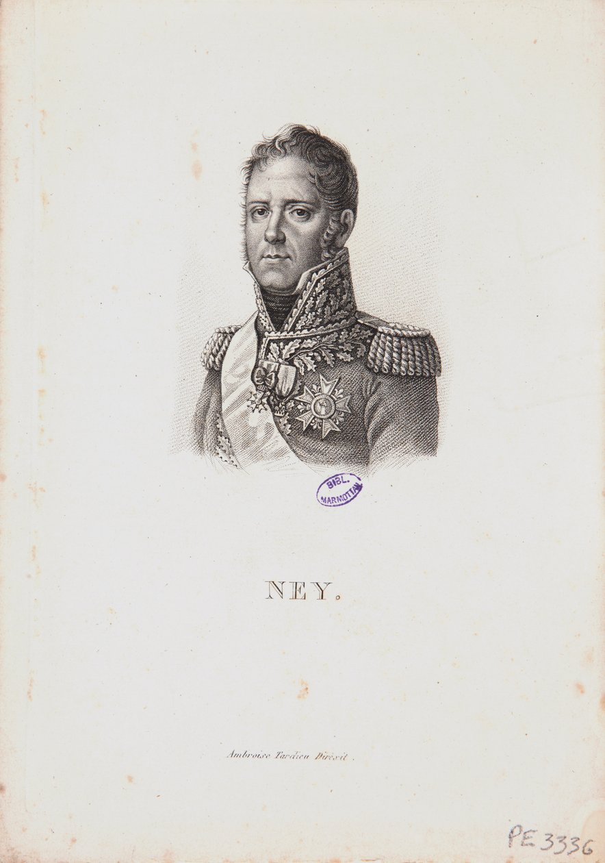 Retrato do marechal Michel Ney, 1814 de Francois Pascal Simon Gerard