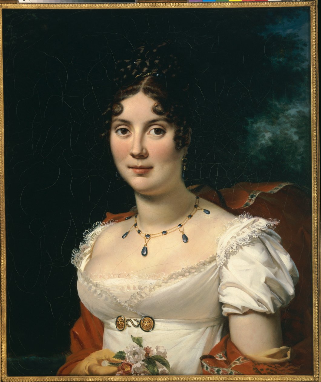 Retrato de uma senhora de Francois Pascal Simon Gerard