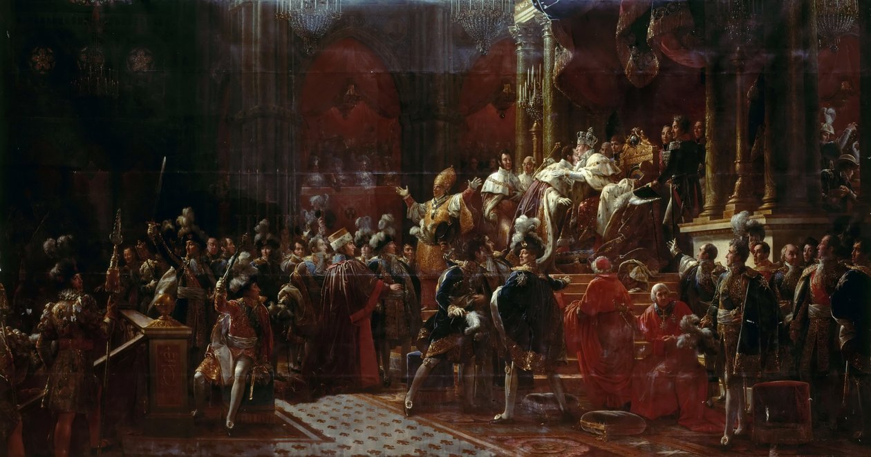 A coroação de Carlos X da França em Reims, 29 de maio de 1825 de Francois Pascal Simon Gerard