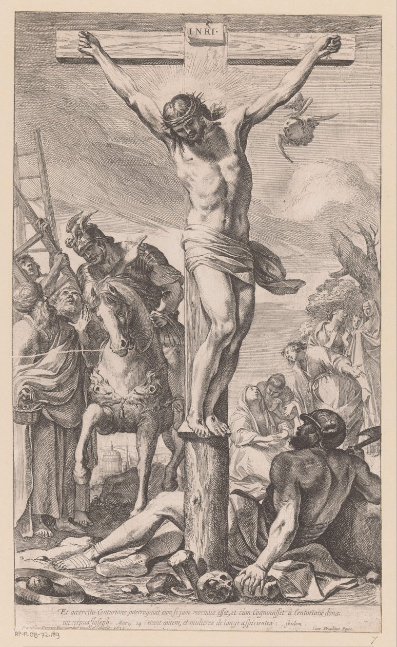 Cristo na cruz
Et accercito Centurione interrogauit eum (...) (título sobre o objecto) de Francois Perrier