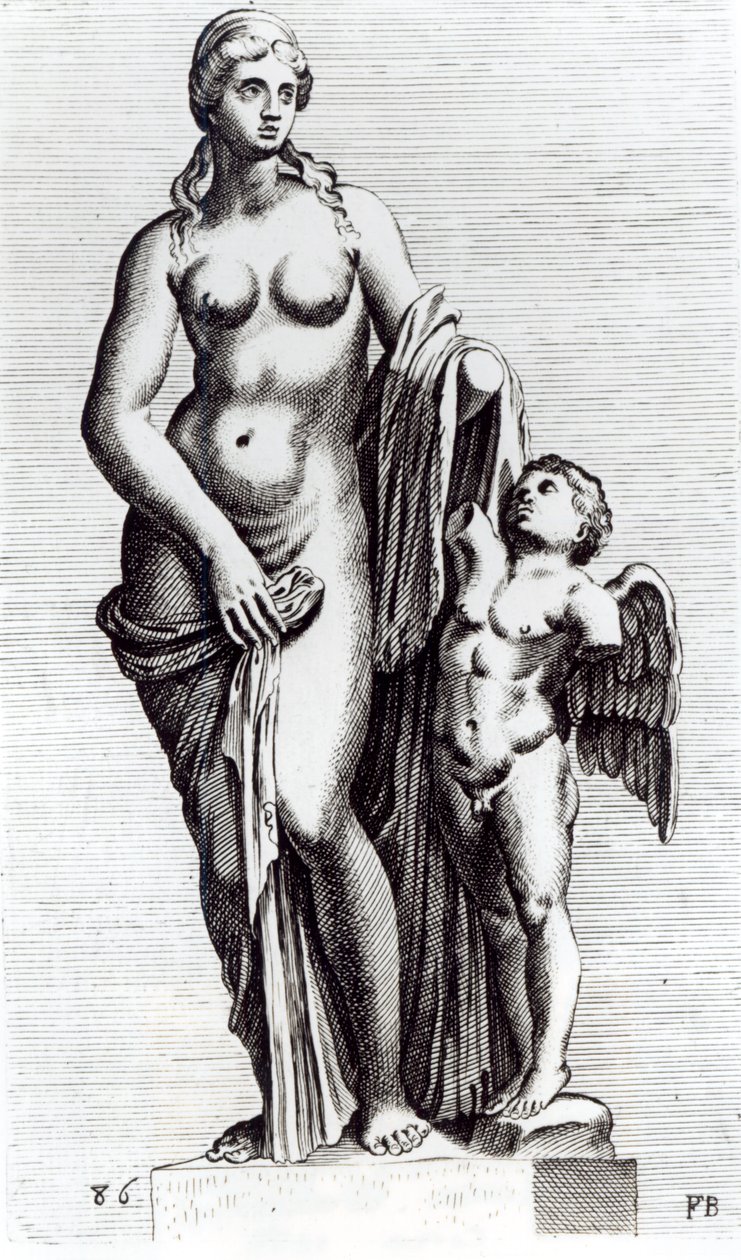 Venus celestial, c.1653 (gravura) (foto do bw) de Francois Perrier