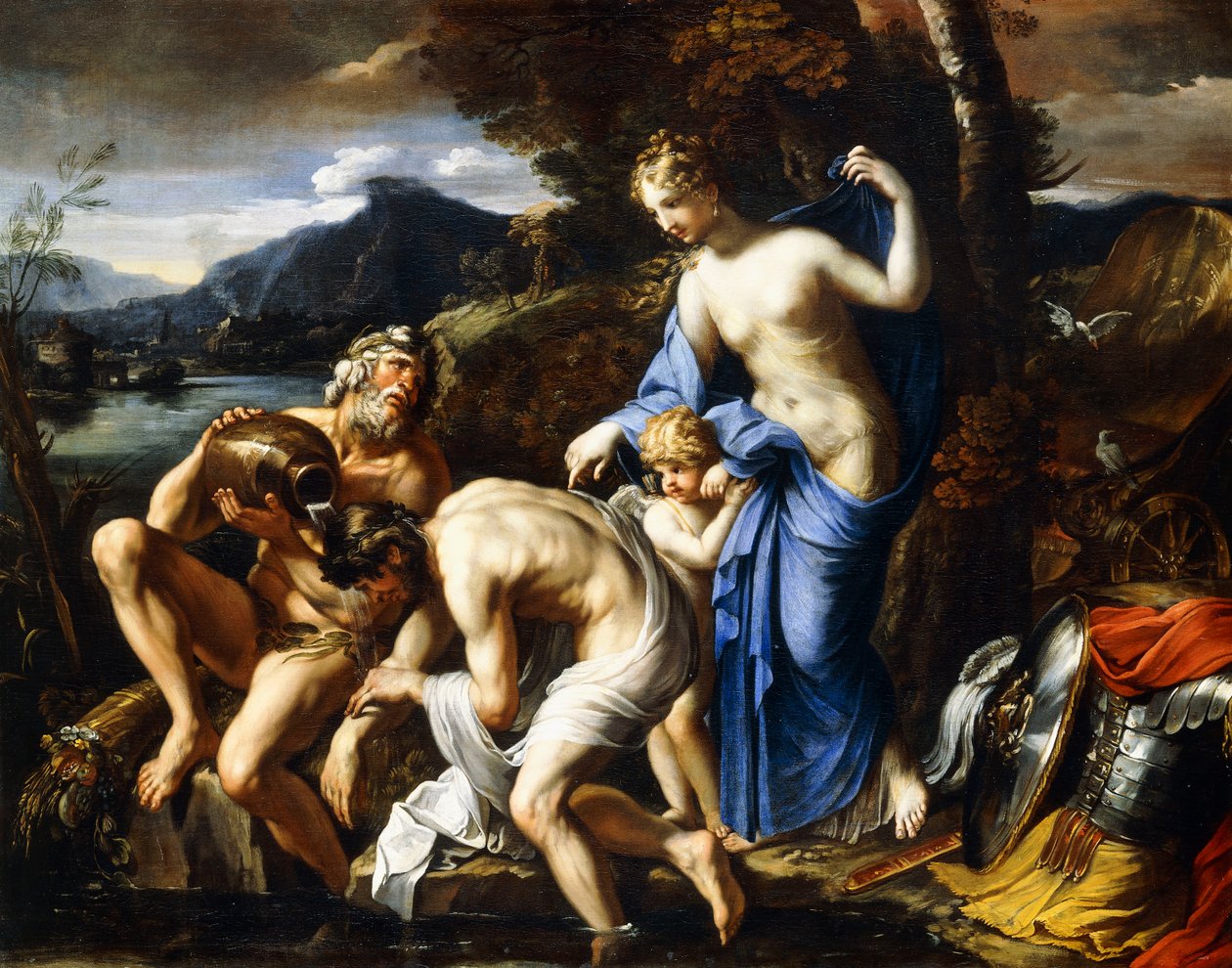 A Deificação de Enéias, 1642-1645 de Francois Perrier