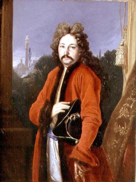 Retrato de Sir John Chardin (1643-1712) 1699 (óleo sobre tela) de Francois Riviere