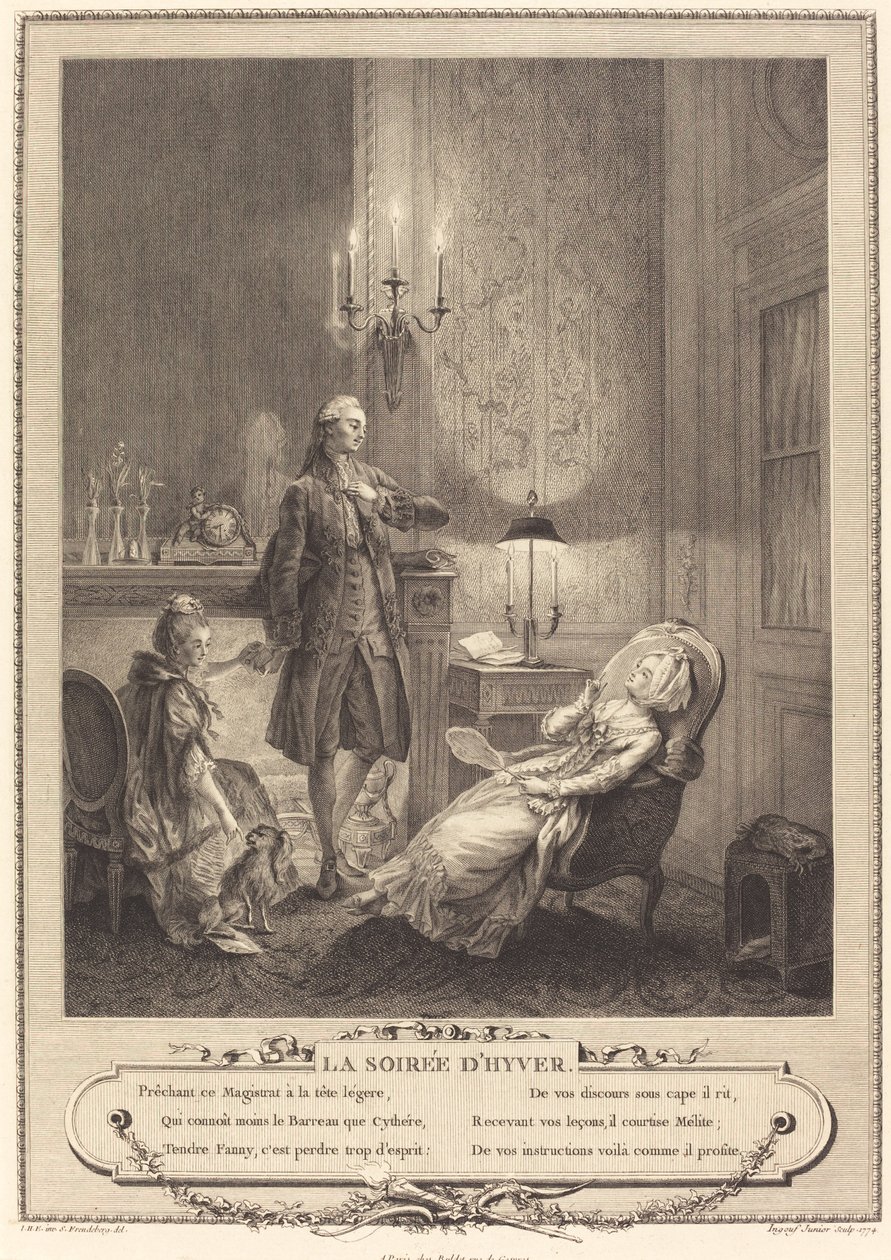 A noite de inverno de Francois Robert Ingouf after Sigmund Freudenberger