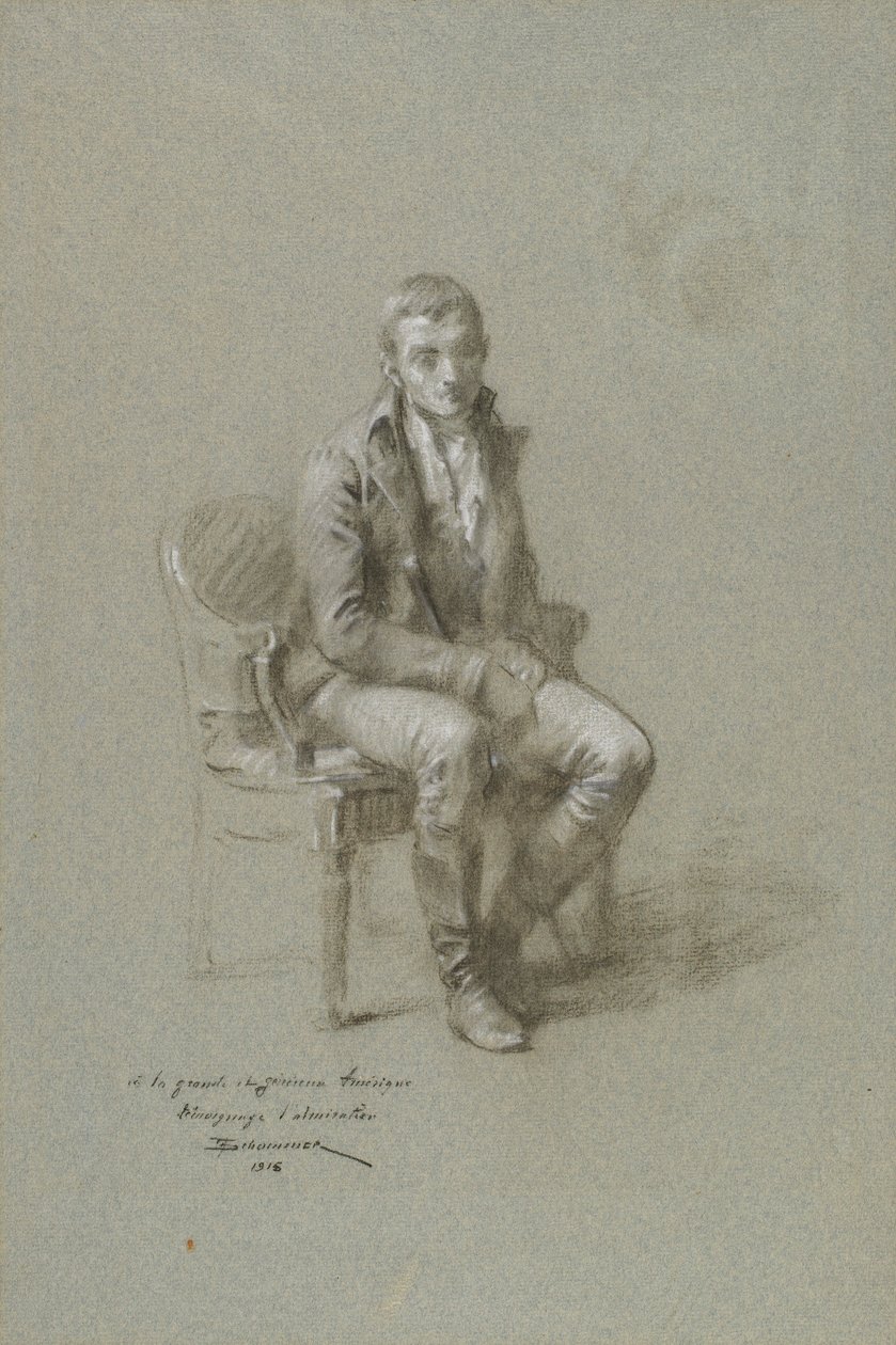 Figura masculina sentada de Francois Schommer