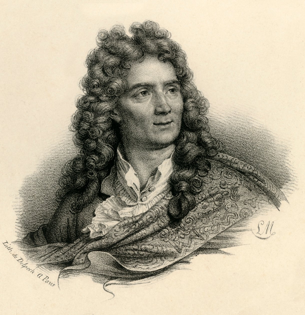 Boileau Despreaux, 1636-1711, c1830. de Francois Seraphin Delpech