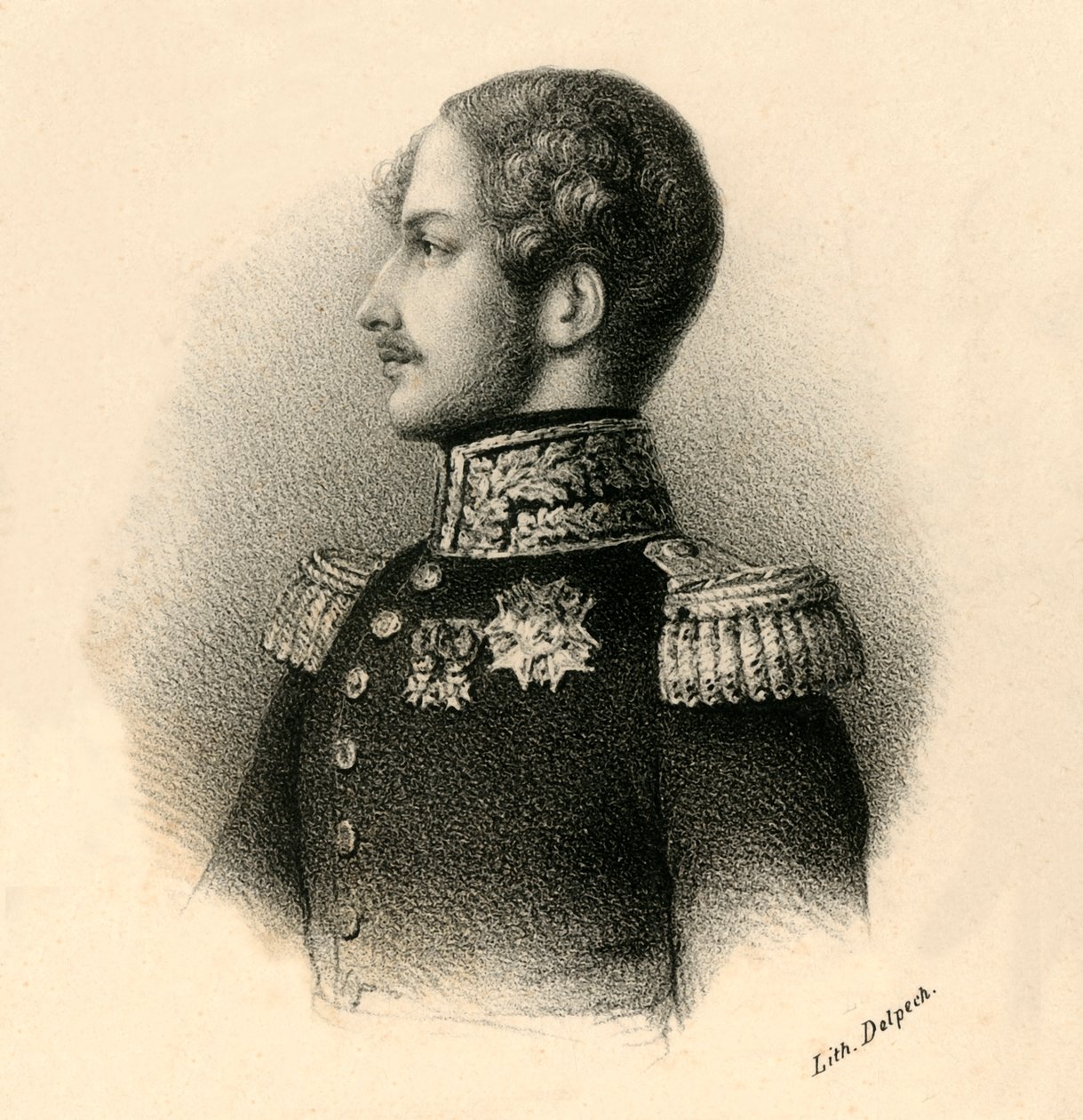 Ferdinand Phillippe. Lis. Cles. Hri. Duc dOrleans - Prince Royal, 1810-1842, c1830. de Francois Seraphin Delpech