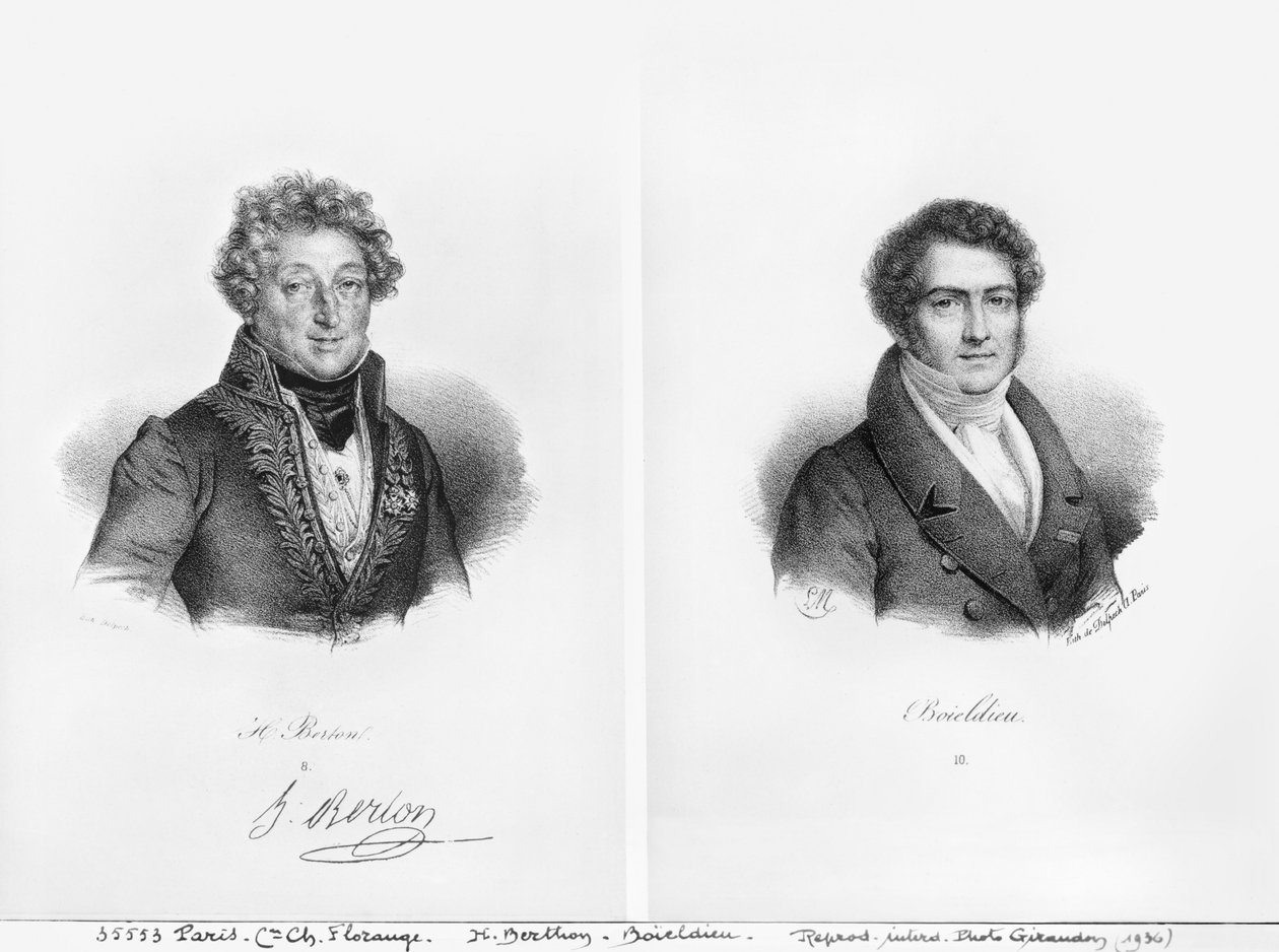 Henri Montan Berton (1767-1844) e François Adrien Boieldieu (1775-1834) de Francois Seraphin Delpech