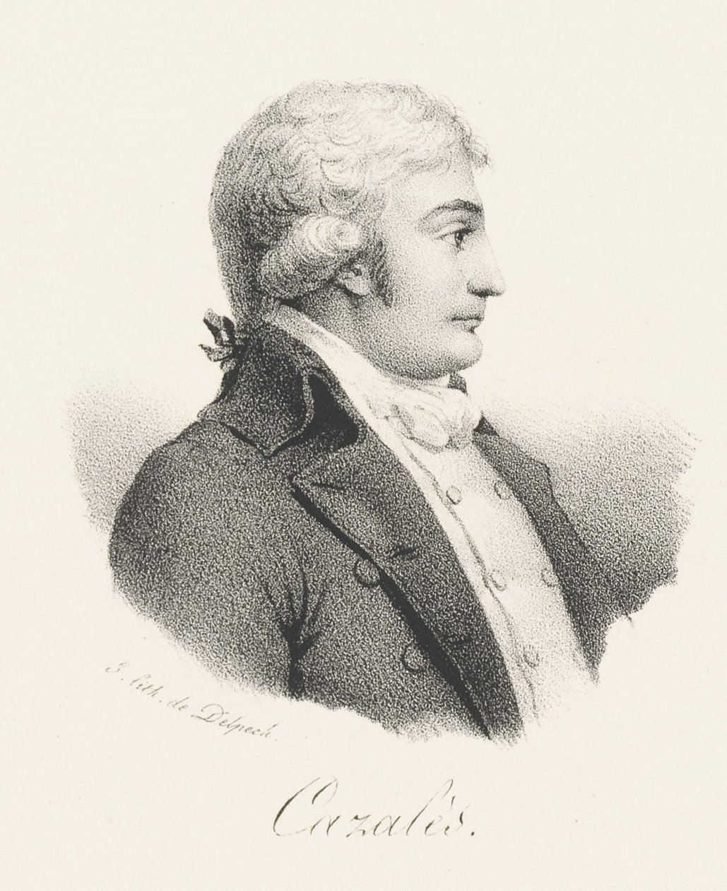 Jacques Antoine Marie de Cazales 1758-1805, ca 1820. de Francois Seraphin Delpech