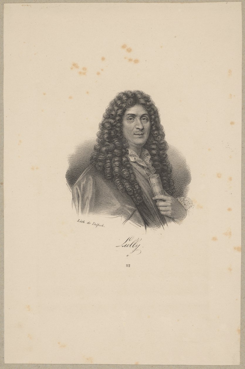 Jean-Baptiste Lully (1632 Florença - 1687 Paris) - compositor francês de origem italiana de Francois Seraphin Delpech