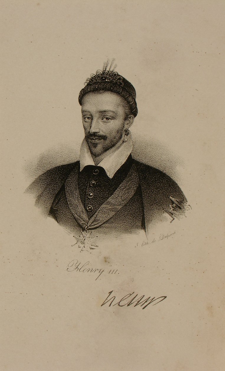 Rei Henri III (1551-89) da França de Francois Seraphin Delpech