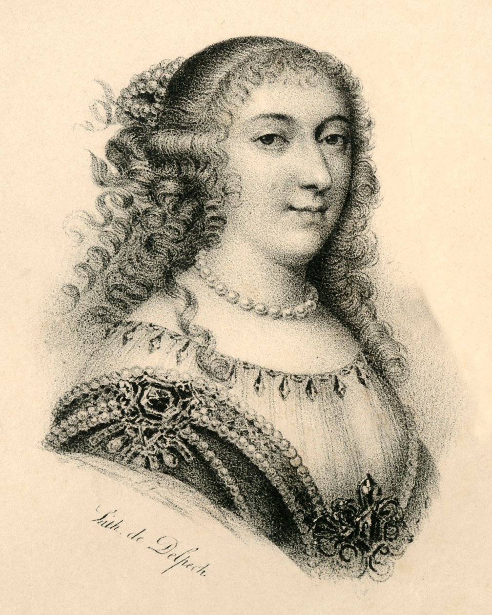 Mademoiselle de Montpensier, 1627-1693, c1830. de Francois Seraphin Delpech