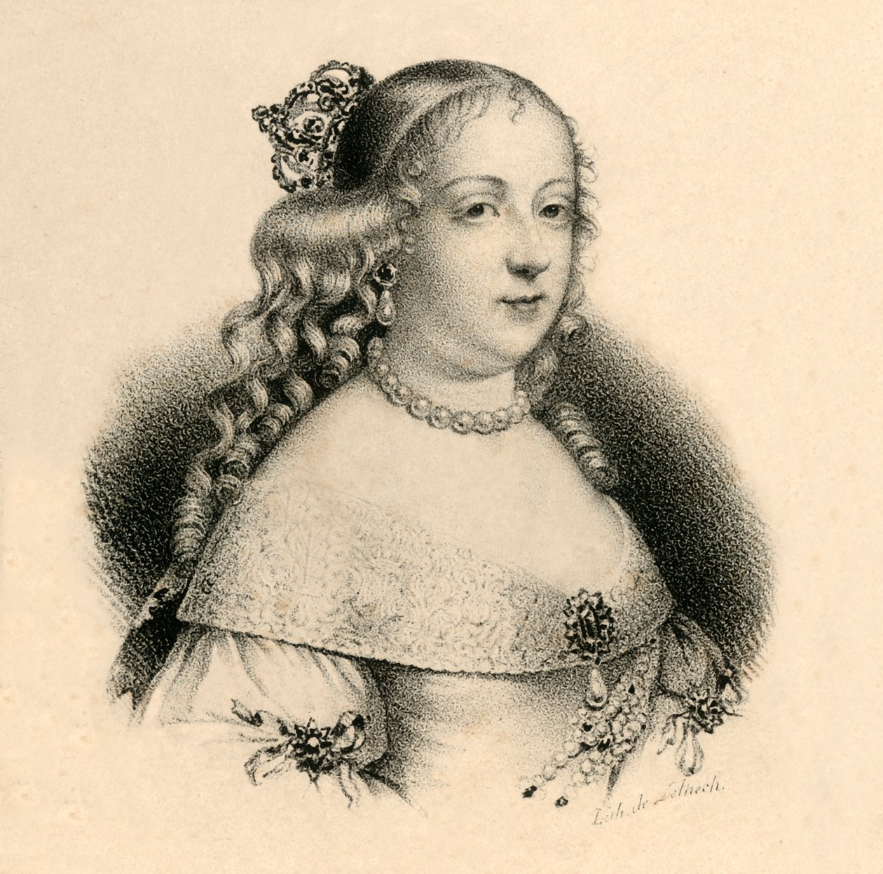 Marie Therese d&39;Autriche, 1717-1780, c1830. de Francois Seraphin Delpech