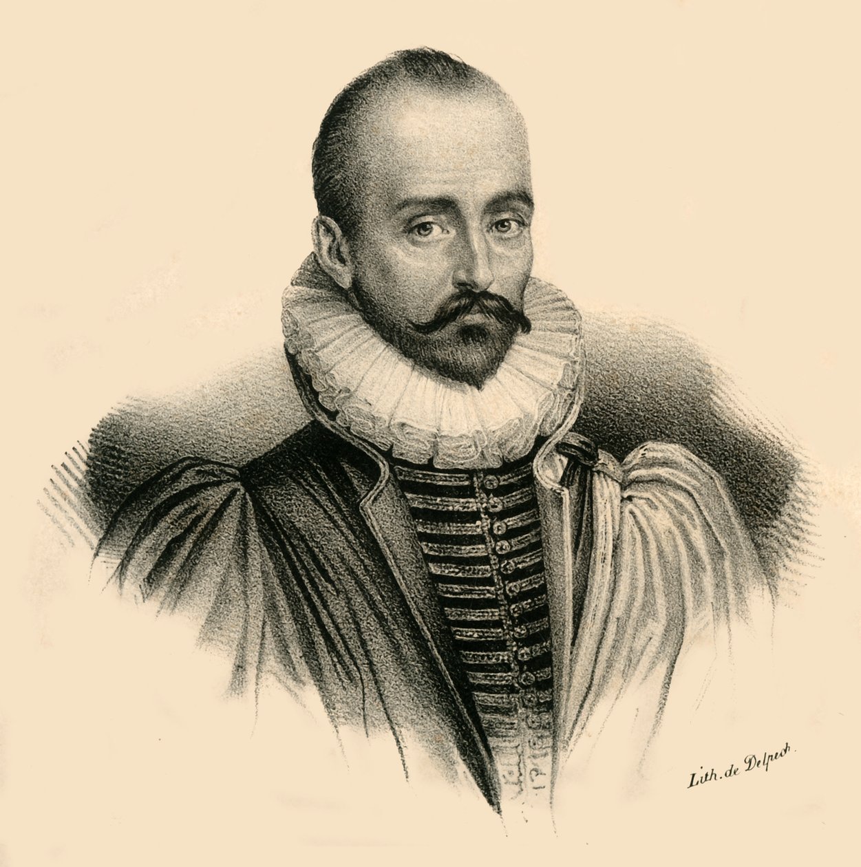 Mel. de Montaigne, 1533-1592, c1830.  de Francois Seraphin Delpech
