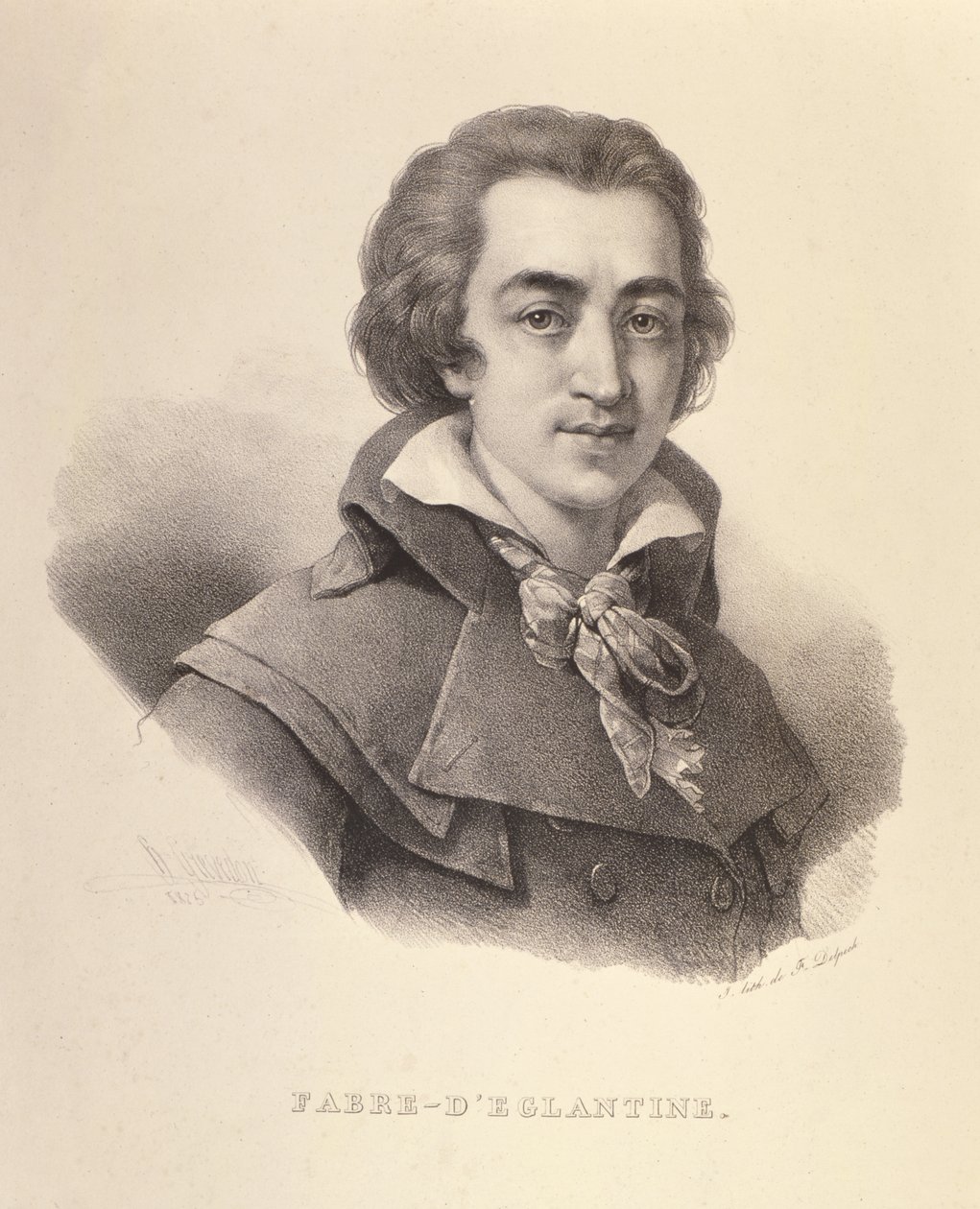 Retrato de Fabre DÉglantine (1750-94), 1825 de Francois Seraphin Delpech