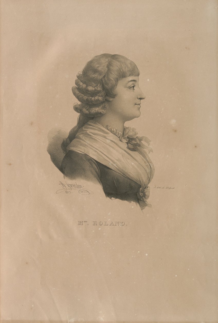 Retrato de Madame Roland 1754-1793, 1825. de Francois Seraphin Delpech