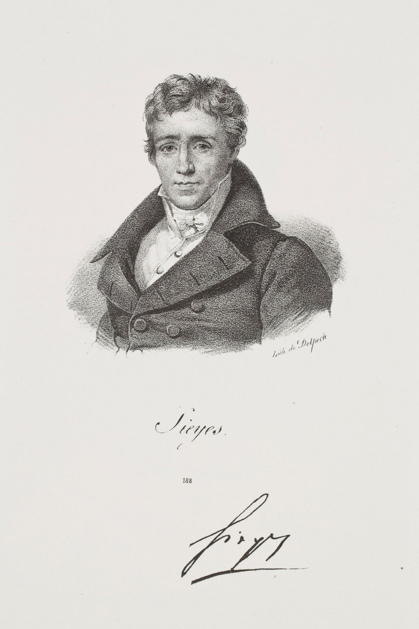 Retrato de Emmanuel Joseph Sieyès de Francois Seraphin Delpech