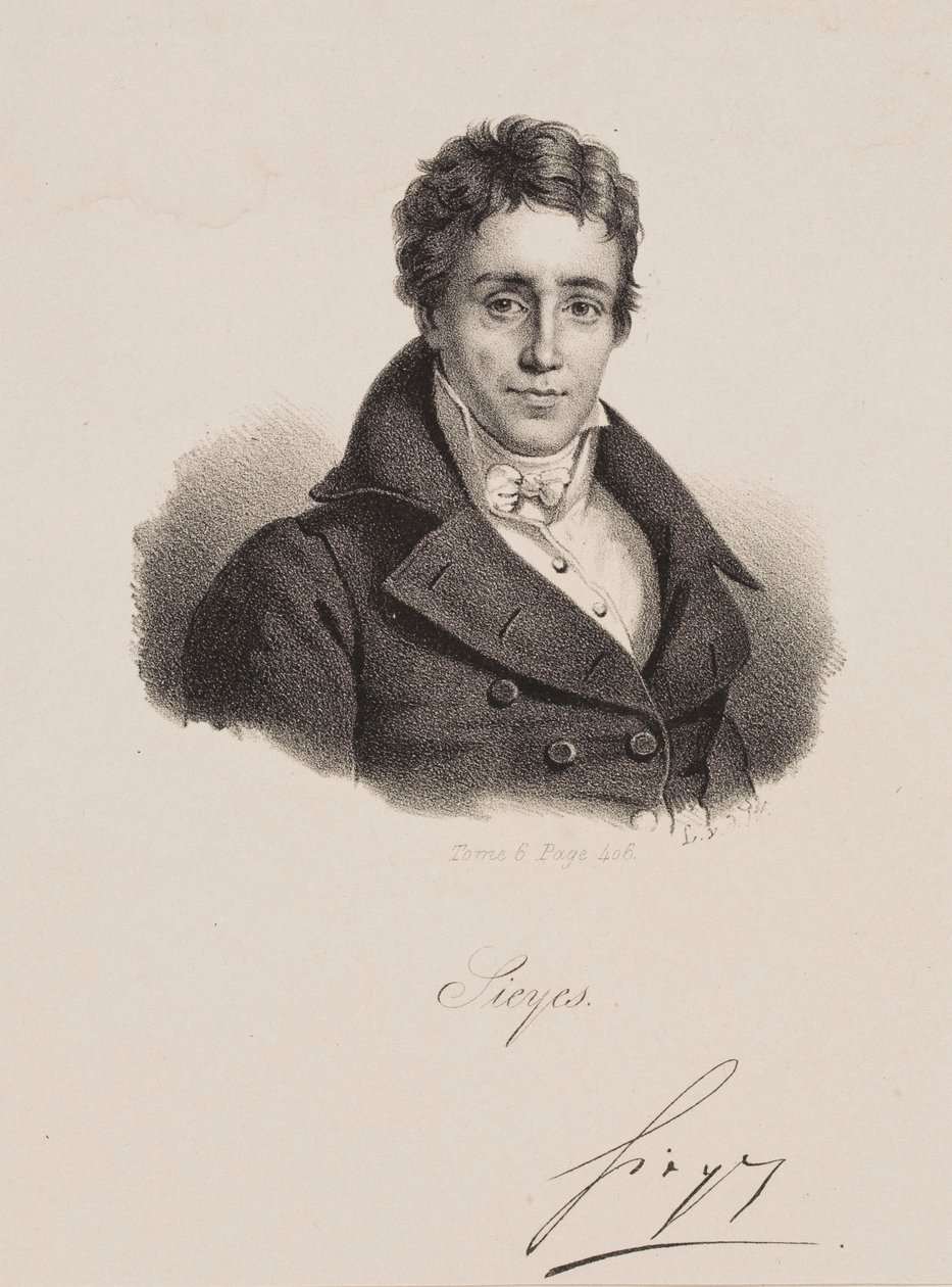 Retrato de Emmanuel Joseph Sieyès de Francois Seraphin Delpech