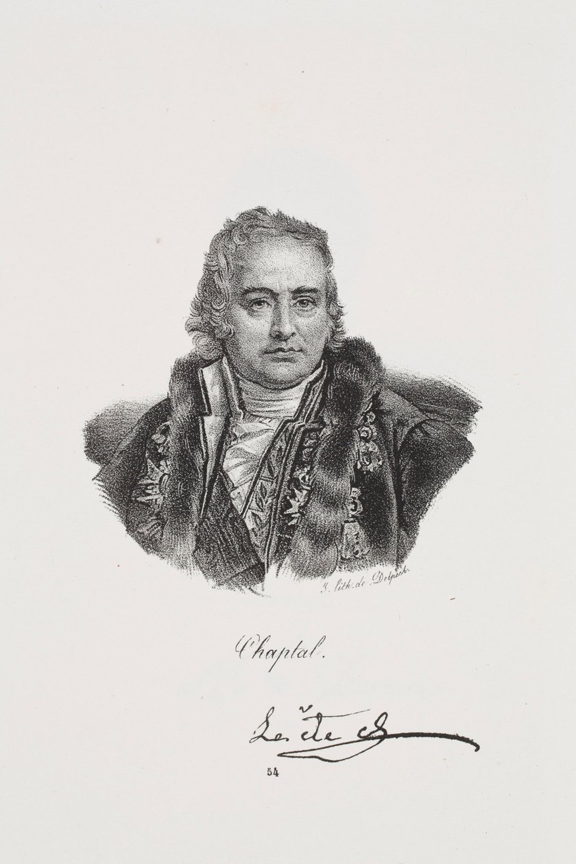 Retrato de Jean Antoine Chaptal de Francois Seraphin Delpech