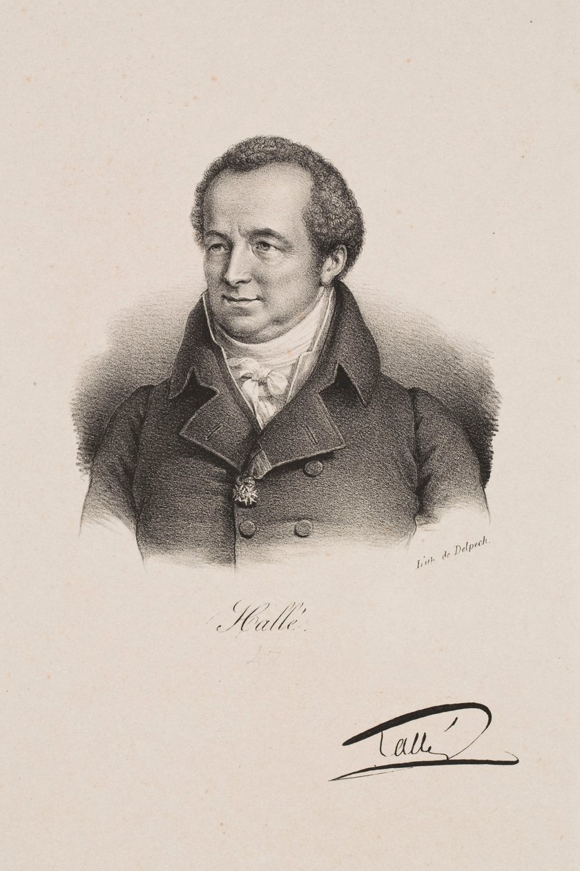 Retrato de Karl Halle de Francois Seraphin Delpech
