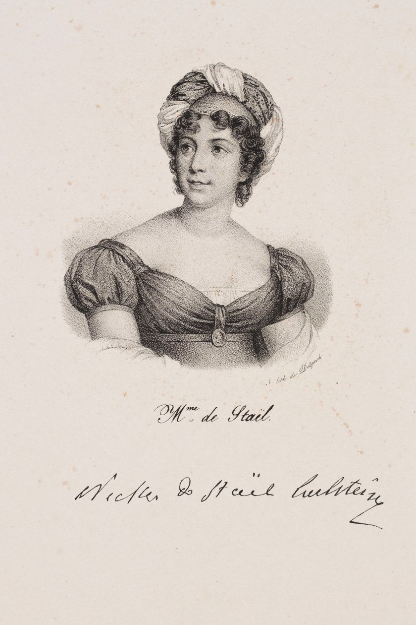 Retrato de Madame de Staël de Francois Seraphin Delpech
