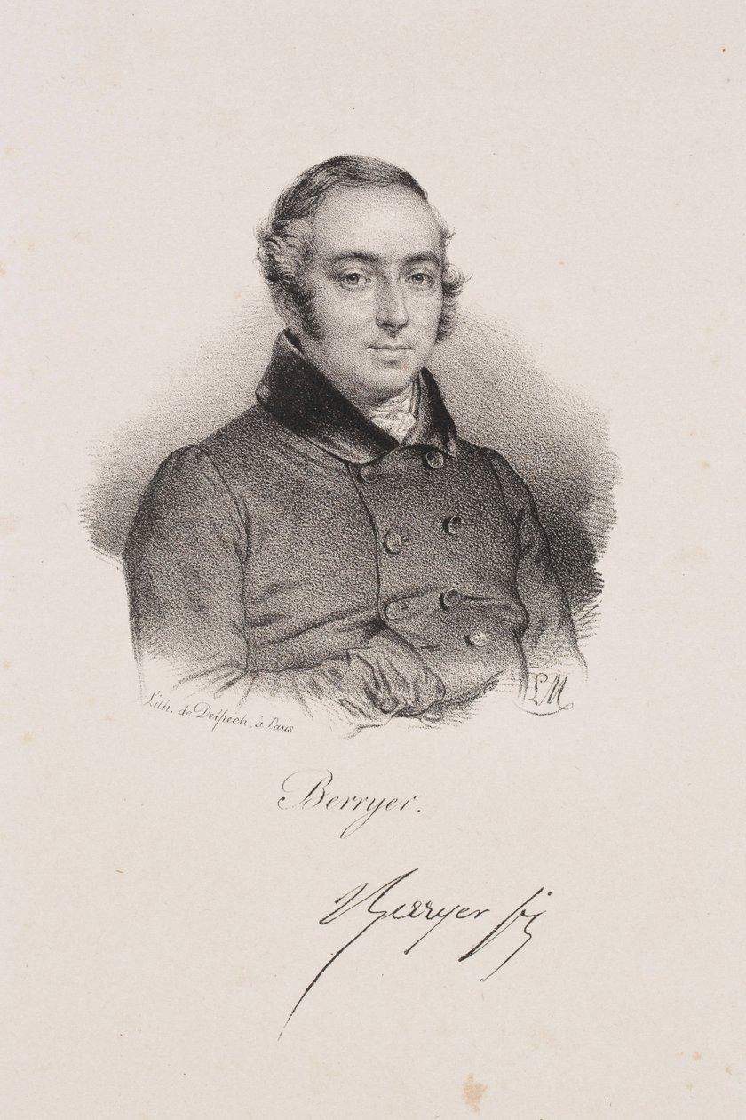 Retrato do político Pierre-Antoine Berryer de Francois Seraphin Delpech