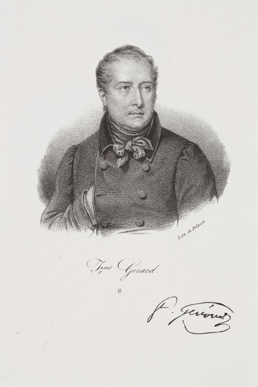 Retrato do pintor François Gérard de Francois Seraphin Delpech