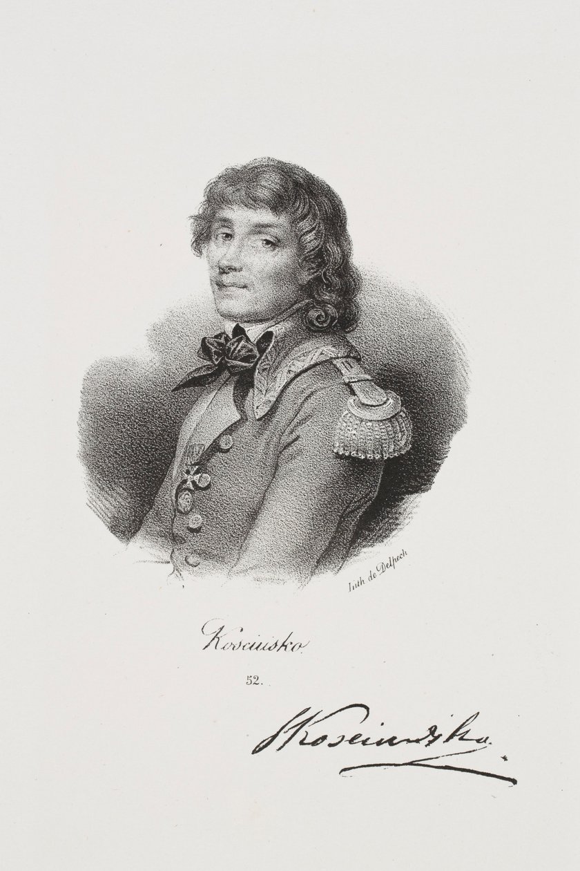 Retrato do combatente pela liberdade Tadeusz Kościuszko de Francois Seraphin Delpech