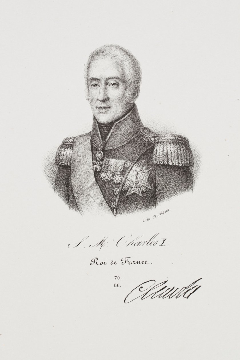 Retrato do rei Carlos X de Francois Seraphin Delpech