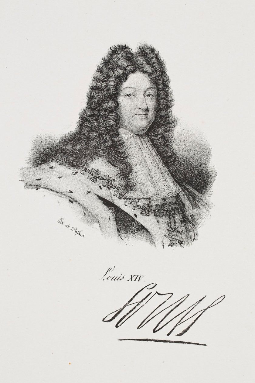 Retrato do rei Luís XIV de Francois Seraphin Delpech