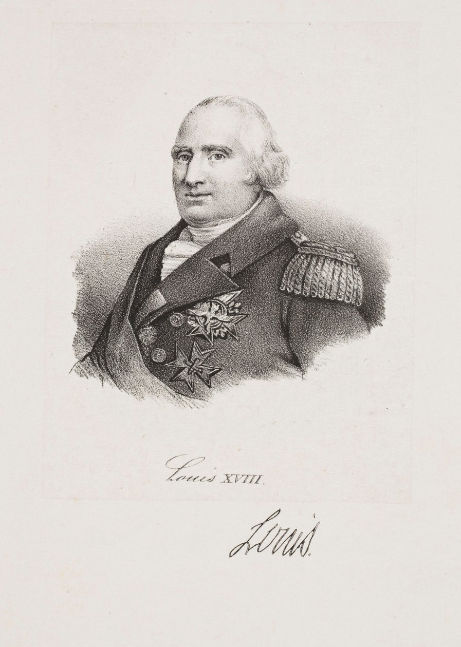 Retrato do rei Luís XVIII de Francois Seraphin Delpech