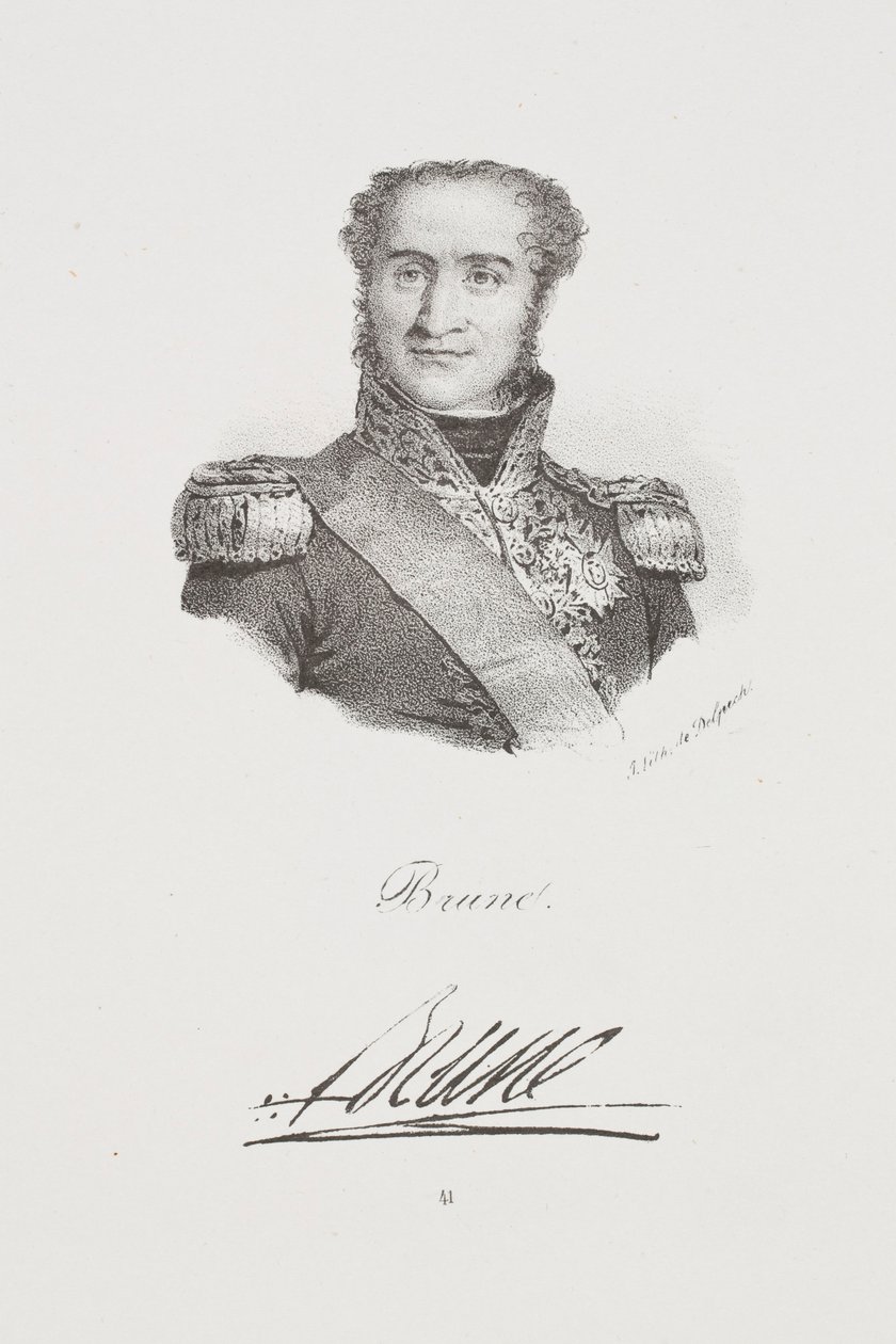 Retrato do marechal Guillaume Brune de Francois Seraphin Delpech