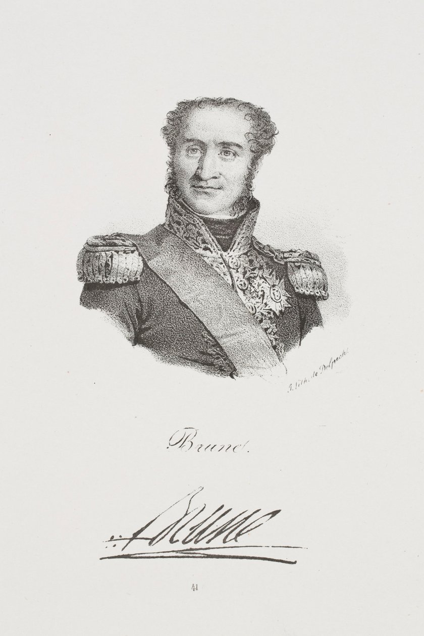 Retrato do marechal Guillaume Brune de Francois Seraphin Delpech