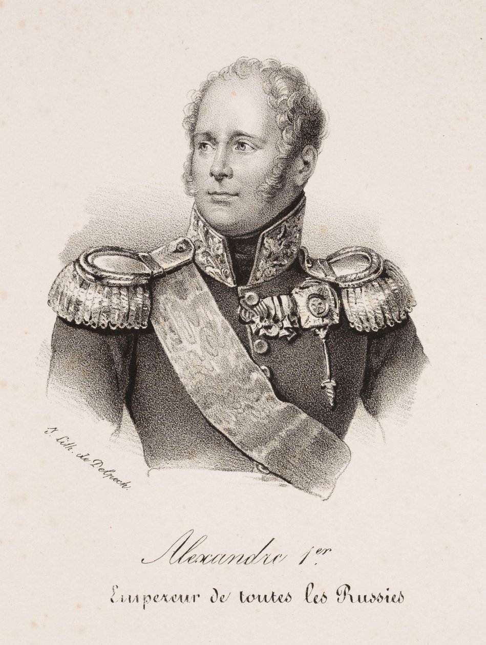 Retrato do czar Alexandre I da Rússia de Francois Seraphin Delpech