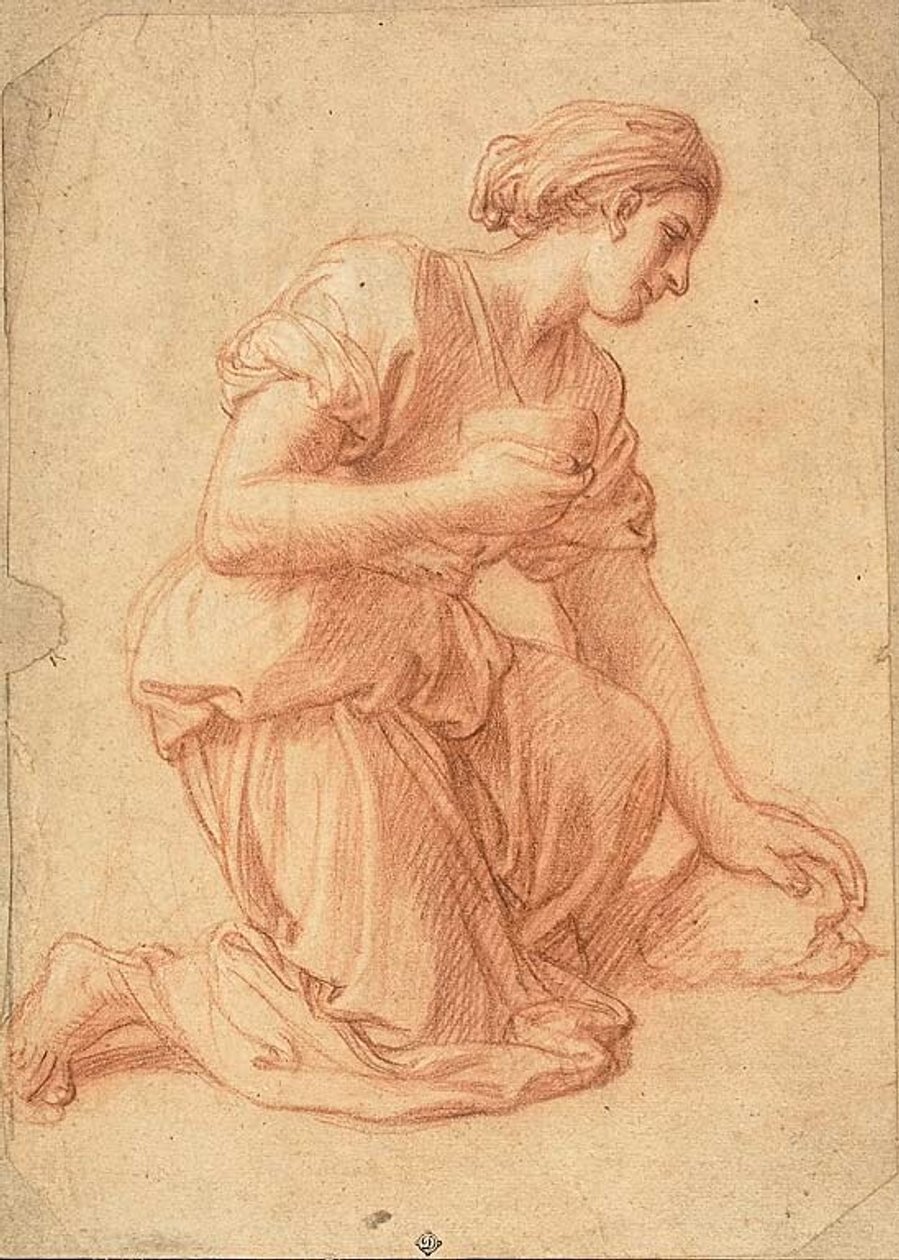 Mulher ajoelhada de Francois Verdier