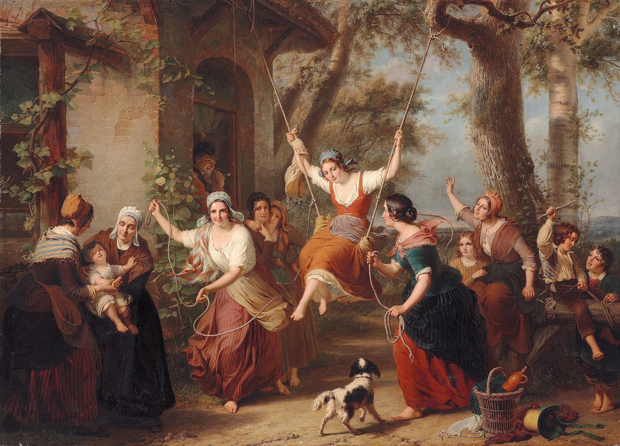 O balanço, 1848 de Francois Verheyden