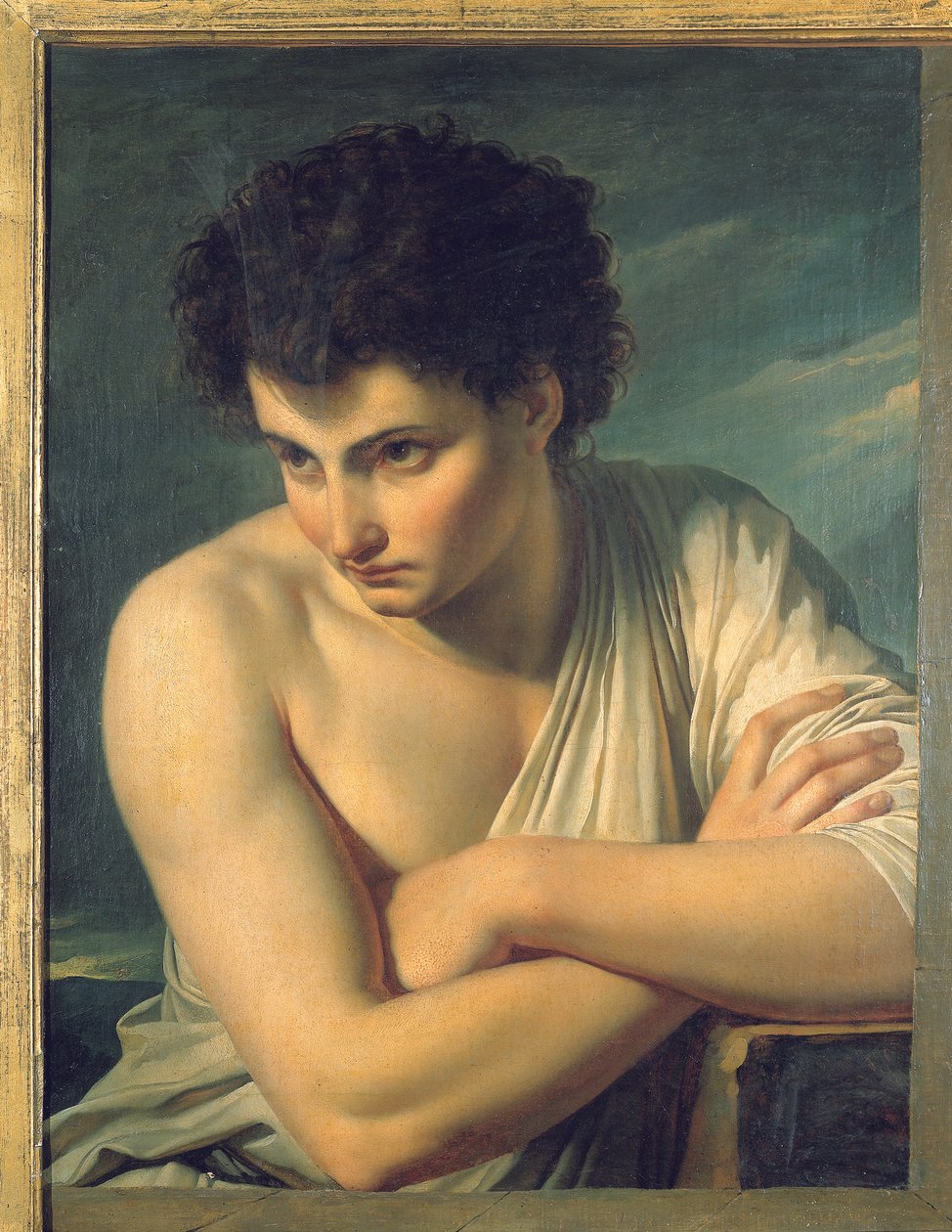 Um jovem vestido como pastor da Arcádia de Francois Xavier Fabre