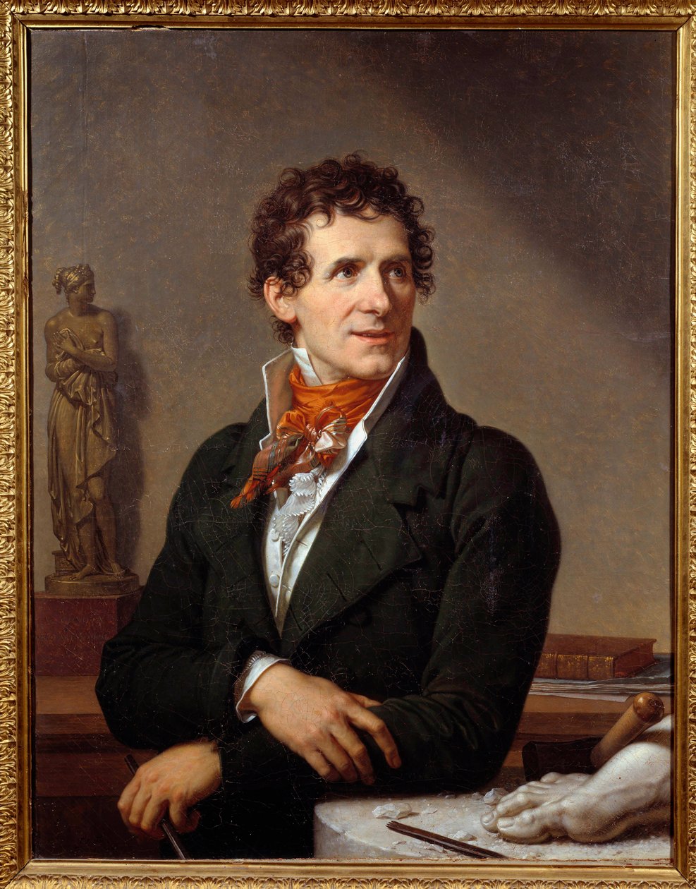Retrato do escultor Antonio Canova (1757-1822) Pintura de Xavier Fabre (1766-1837) 1812 Dim. 0,91x0,7 m Montpellier, musee Fabre - Retrato do escultor italiano Antonio Canova (1757-1822). Pintura de François Xavier Fabre (1766-1837) de Francois Xavier Fabre
