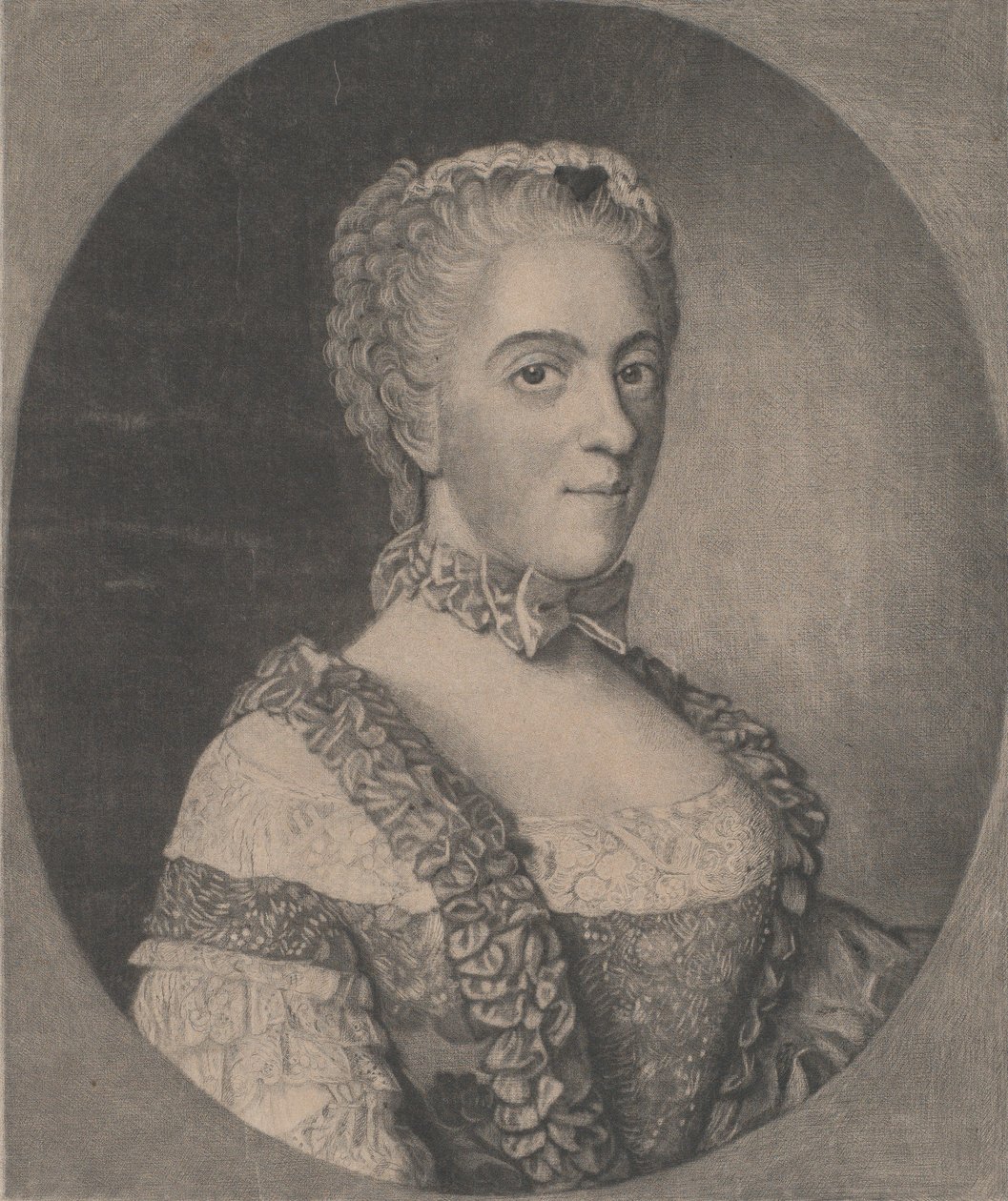 Retrato de Mme. Anne-Henriette da França, 1750. de Francois Xavier Vispre
