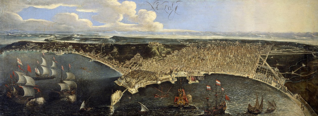 Vista geral de Nápoles de Francois de Nome