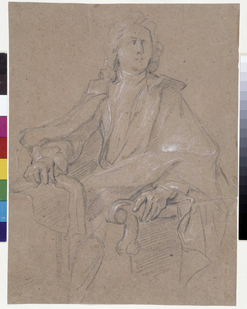 Retrato de Jules Hardouin Mansart (1645-1708) (óleo sobre tela) de Francois de Troy