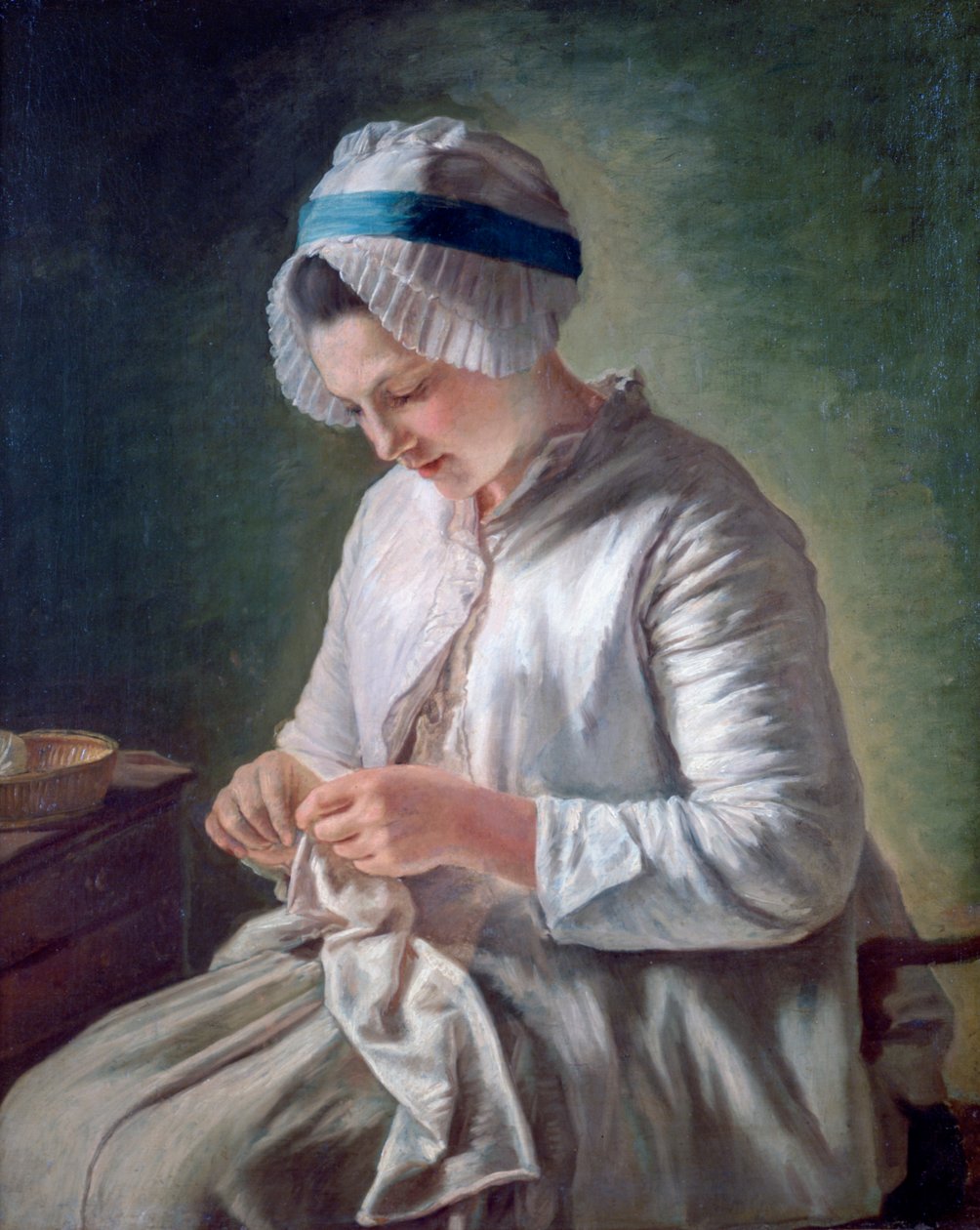 Jovem no trabalho, c1725-1778 de Francoise Duparc