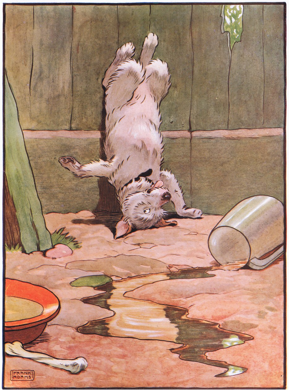 O cachorro estava em sua cabeça, década de 1930 de Frank Adams