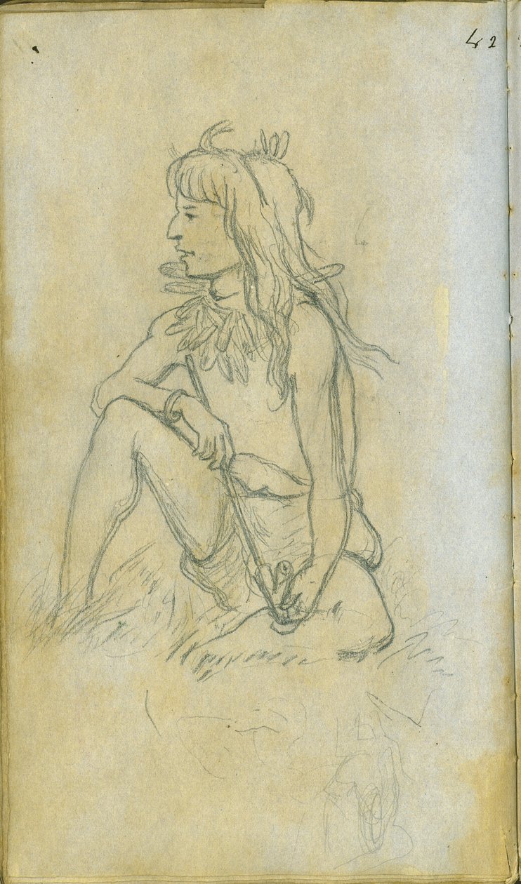 Figura de desenho, 1851 de Frank Blackwell Mayer