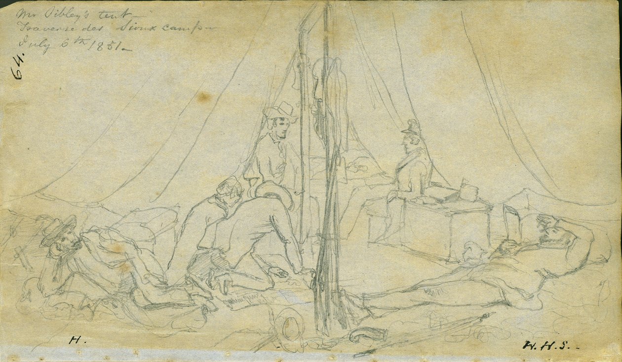 Tenda do Sr. Sibley, 6 de julho de 1851 de Frank Blackwell Mayer