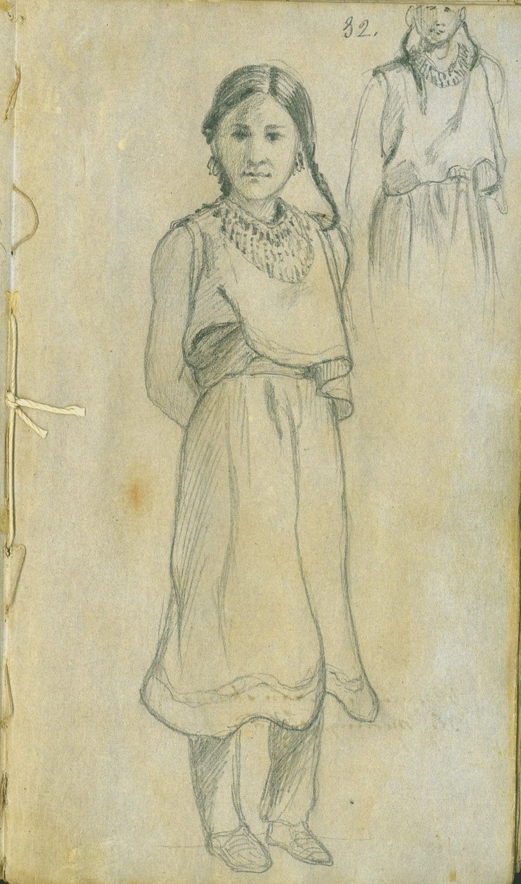 Mulher nativa americana, 1851 de Frank Blackwell Mayer